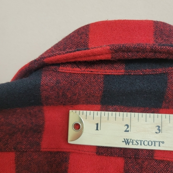Pendleton Vtg Wool Flannel Shirt Buffalo Plaid Made in USA Gorpcore Workwear S - Picture 8 of 8